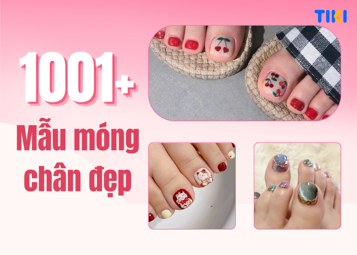 101+ Mẫu móng chân đẹp, mẫu nail chân hot trend tôn da nhất