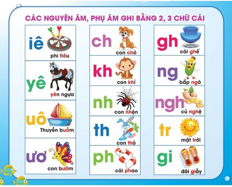 [2022 CẬP NHẬP] Bảng chữ cái tiếng Việt chuẩn Bộ Giáo Dục mới nhất