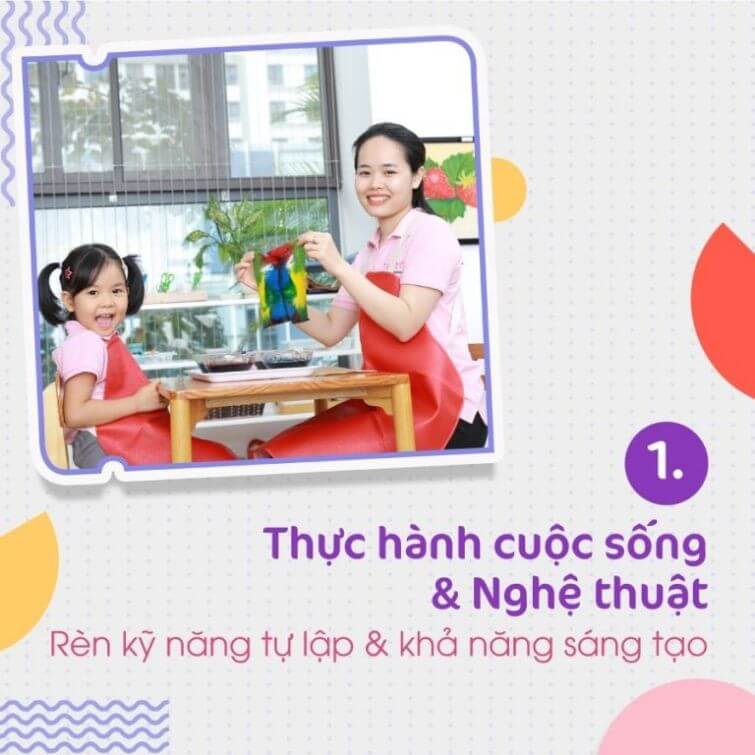 Phương pháp Montessori giúp trẻ có những bài học cơ bản trong thực hành cuộc sống