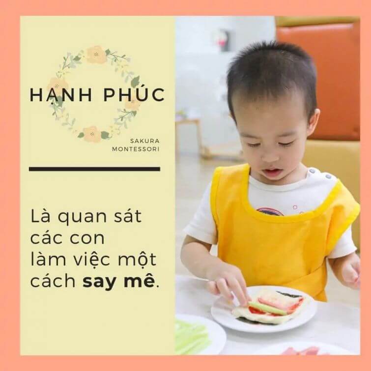 Là khi quan sát các con làm việc một cách say mê