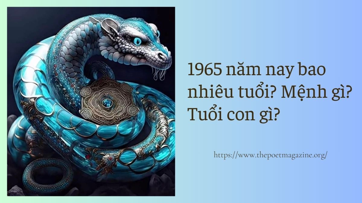 1965 năm nay bao nhiêu tuổi và thuộc mệnh gì? Tuổi con gì?