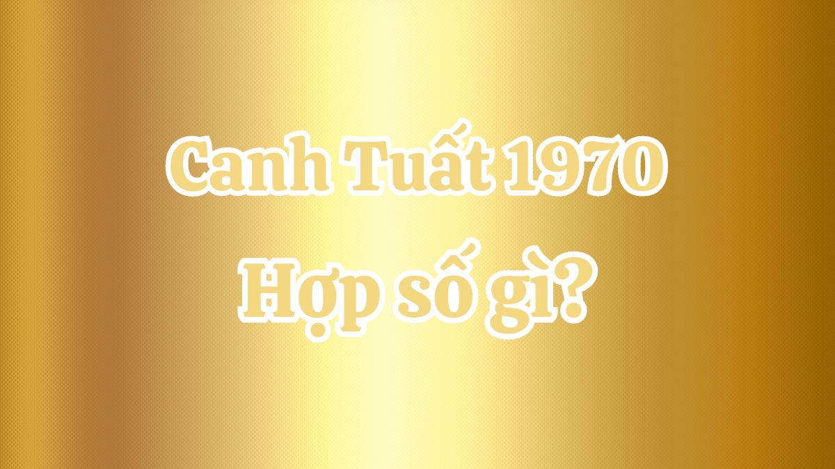 1970 hợp số nào? Số may mắn nhất cho tuổi Canh Tuất