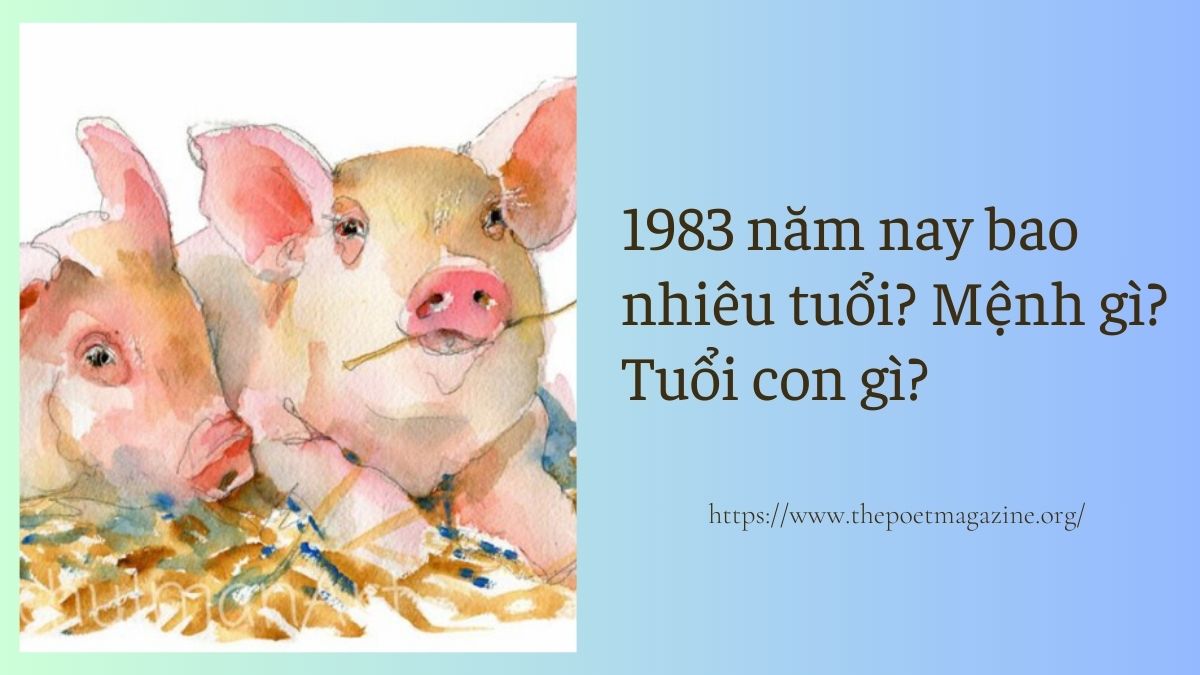 1983 năm nay bao nhiêu tuổi? Thuộc cung gì, con giáp nào?