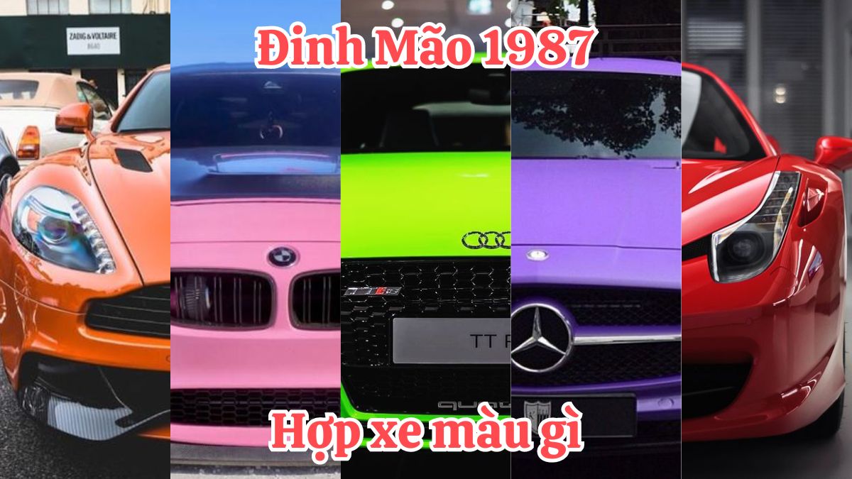 1987 hợp xe màu gì? Nam, nữ Đinh Mão kiêng xe màu gì?