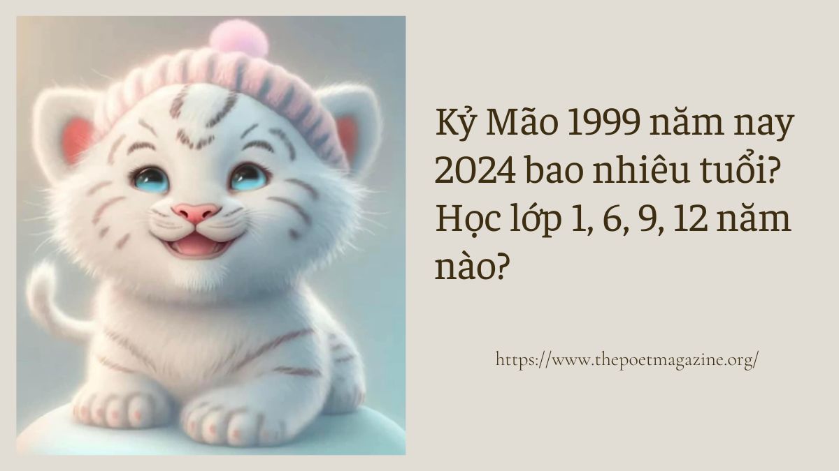 1999 năm nay bao nhiêu tuổi, học lớp 1, 6, 9, 12 khi nào?