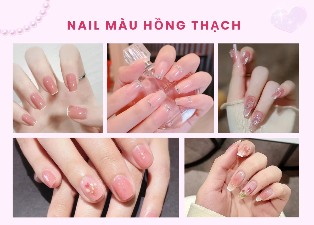 60+ Mẫu Nail Màu Hồng Thạch Nhẹ Nhàng, Quyến Rũ, Theo Đuổi Xu Hướng