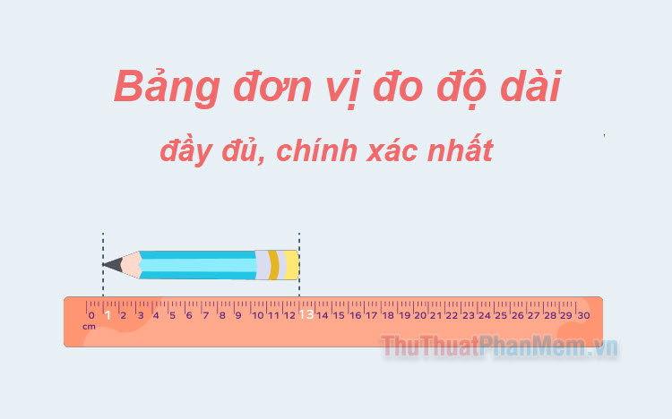 Bảng đo chiều dài đầy đủ và chính xác