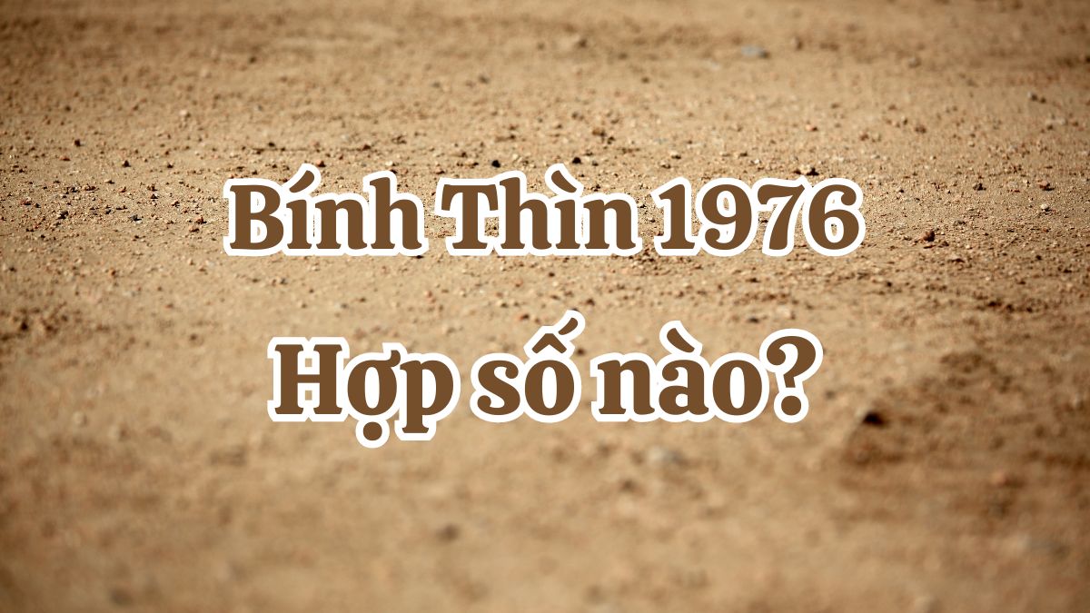 Bính Thìn 1976 hợp số nào? Số may mắn tuổi Bính Thìn