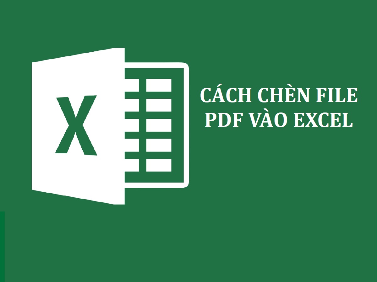 Cách chèn file PDF vào excel đơn giản và nhanh chóng trong 6 bước