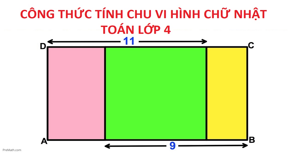 Chu vi hình chữ nhật lớp 4: Tổng hợp kiến thức và bài tập tính chu vi hay nhất