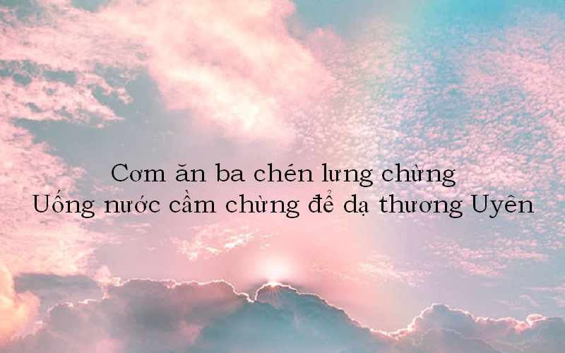 Chùm thơ thả thính tên Uyên ngọt ngào khiến nàng đổ gục