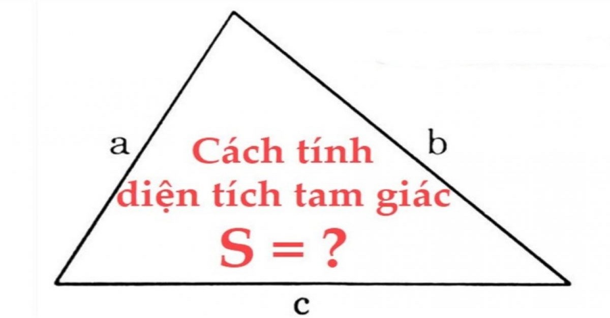 Công thức tính diện tích hình tam giác và ứng dụng thực tế