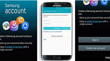 Create a new Samsung account