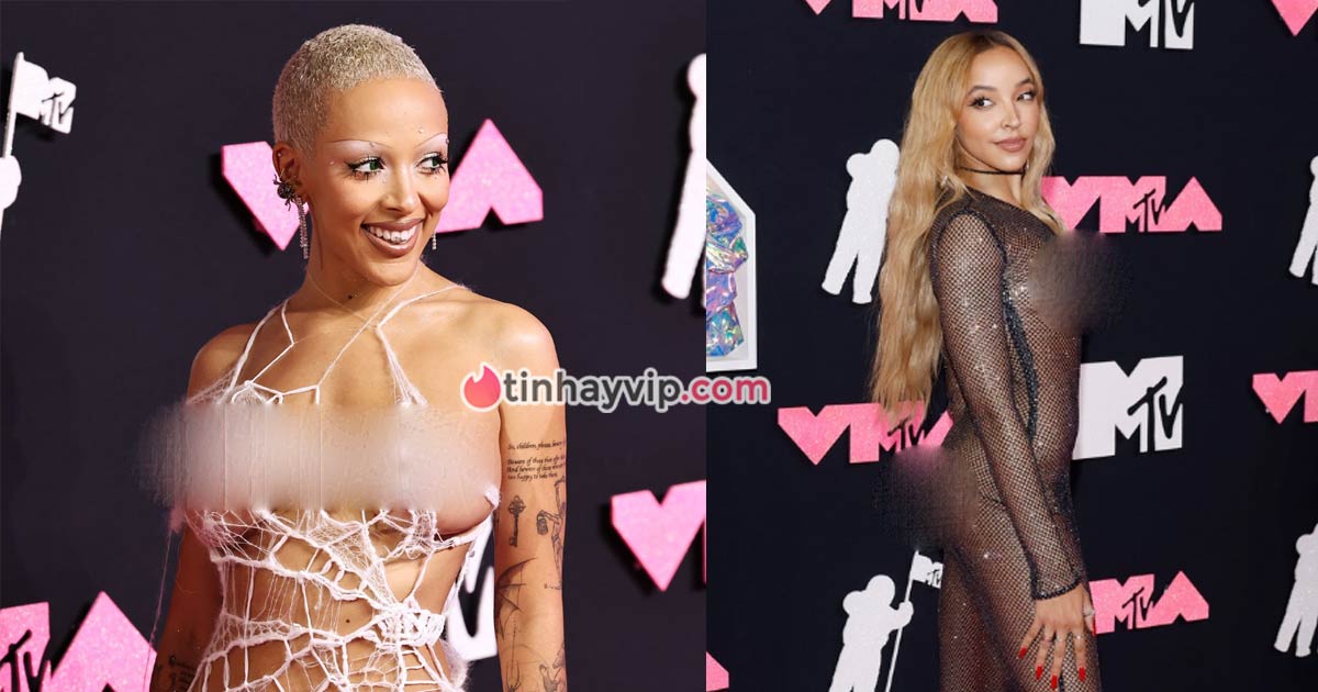 Doja Cat và Tinashe bị chỉ trích phản cảm lộ hàng tại VMAs 2023