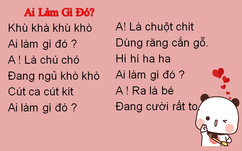 Đồng dao Ai làm gì đó: Giải nghĩa chi tiết