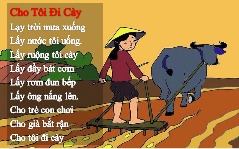 Đồng dao Cho tôi đi cày – Nội dung và giải nghĩa chi tiết