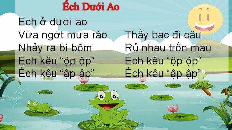 Đồng dao Ếch dưới ao: Giải nghĩa chi tiết