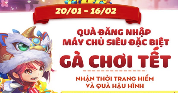 Gà Chơi Tết đem lại niềm vui cho cộng đồng Gunny huyền thoại trong những ngày sắp Tết