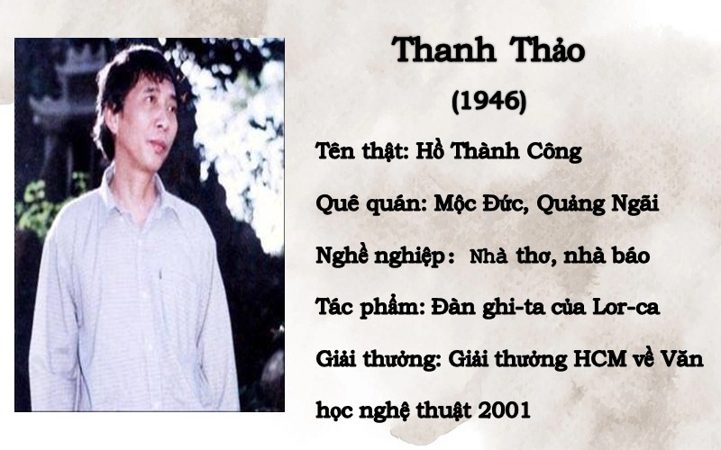 Giới thiệu tác giả Thanh Thảo – Cuộc đời & sự nghiệp