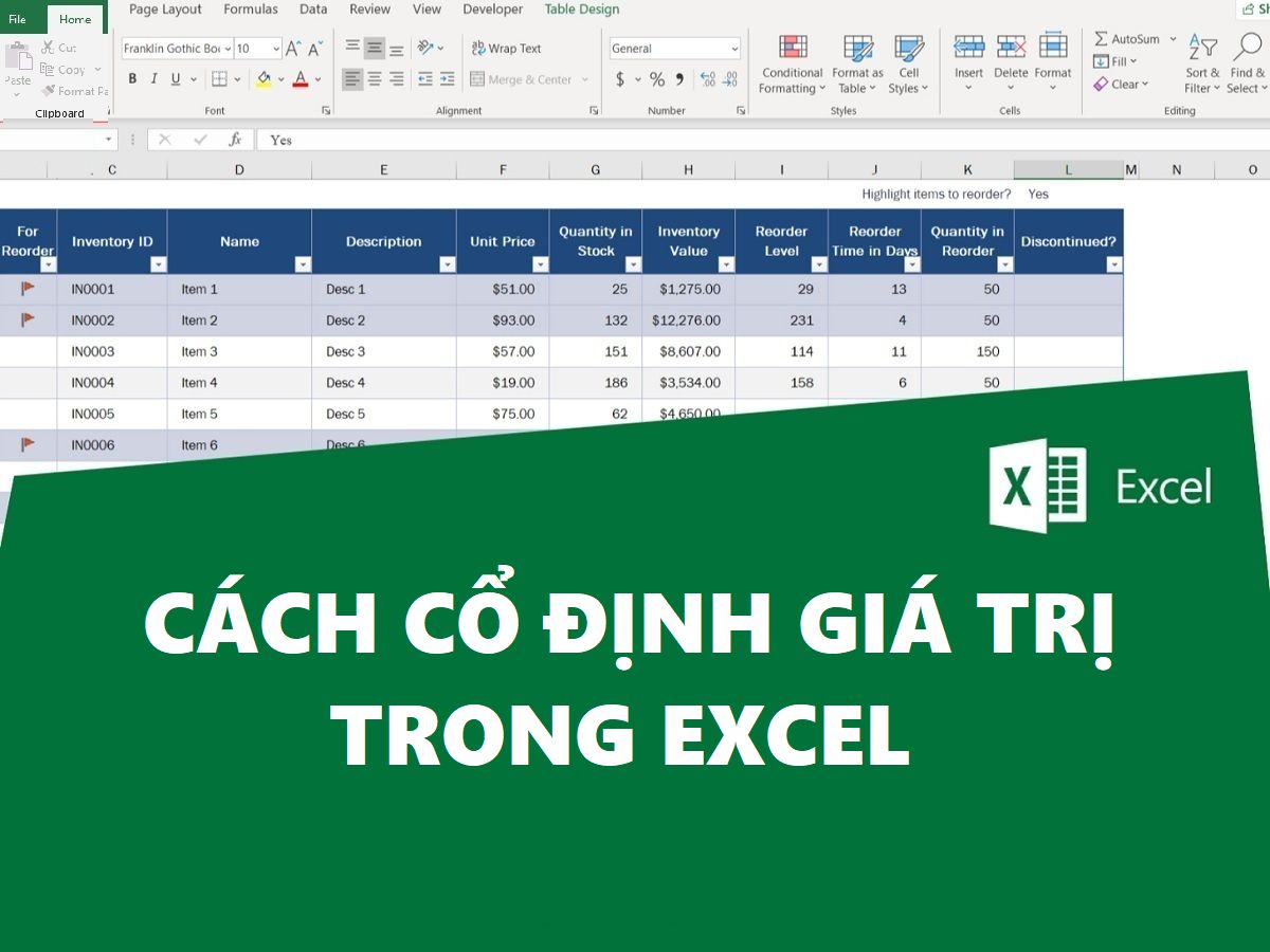 Hiểu rõ và áp dụng cách cổ định giá trị trong Excel