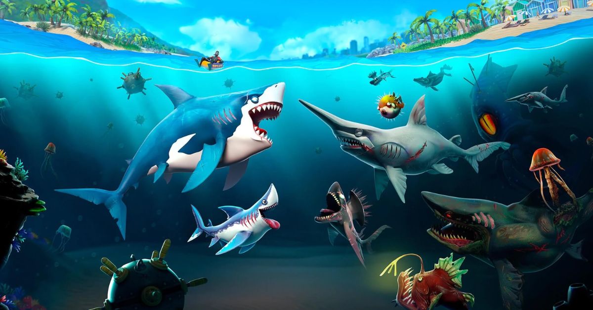 Hóa thân thành cá mập săn mồi trong trò chơi Hungry Shark Evolution