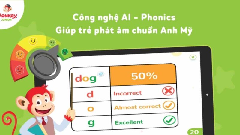 Học tiếng Anh Monkey giúp bé tiến bộ như thế nào?