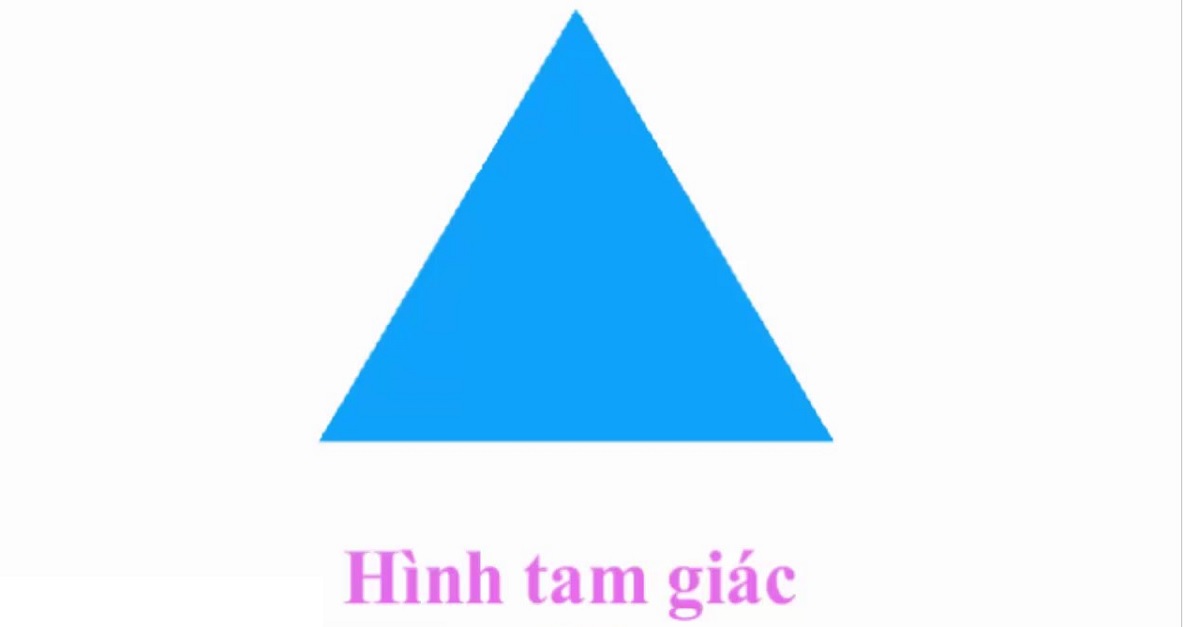 Học toán lớp 1 hình tam giác và những điều bé cần nắm vững