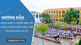 Hướng dẫn đăng nhập taphuan.csdl.edu.vn Chương trình tập huấn và bồi dưỡng Giáo viên