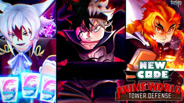 Mã Anime World Tower Defense MỚI NHẤT, hướng dẫn nhập mã code