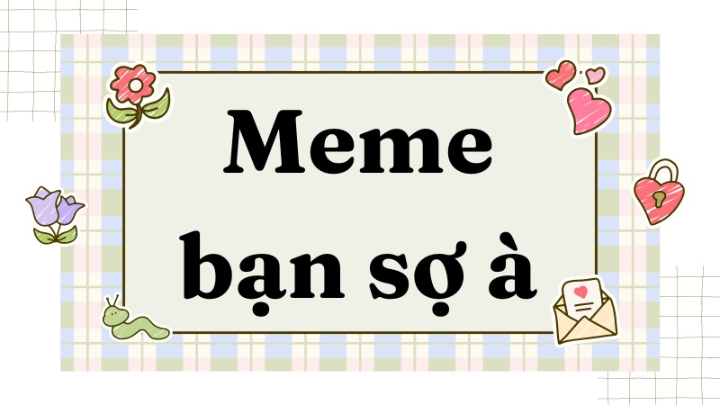 Meme bạn sợ à, tổng hợp bạn sợ à meme thú vị