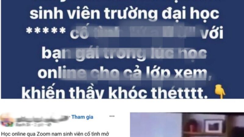 Nam sinh HUTECH lộ clip quan hệ tình dục trong lớp học online làm rúng động mạng xã hội cả nước