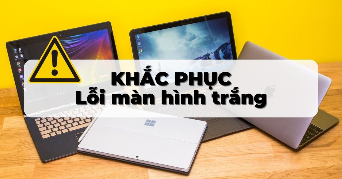 Nguyên nhân màn hình trắng trên máy tính và 5 cách khắc phục