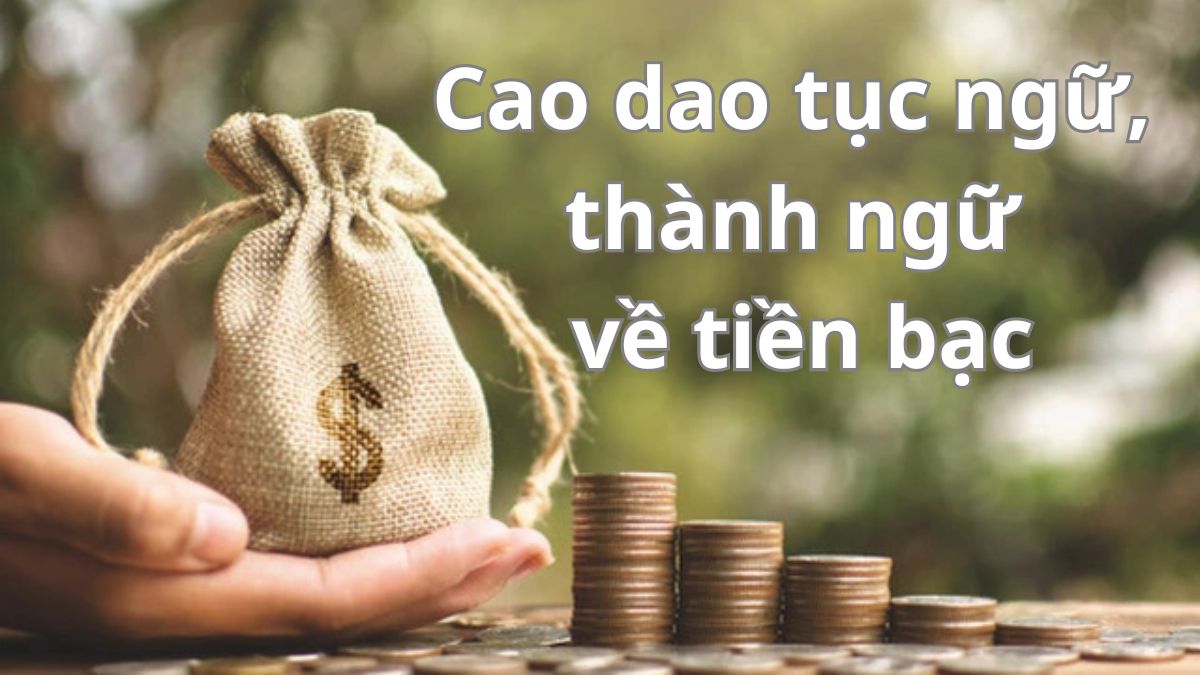 Những câu thành ngữ, ca dao tục ngữ về tiền bạc nghe cực thấm