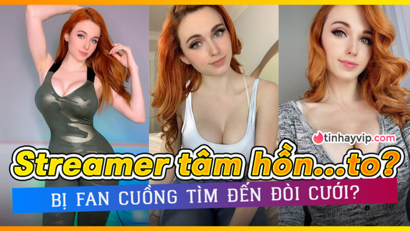 Nữ streamer Amouranth nóng bỏng sốc với fan nam tích cực tìm cô để đòi cưới