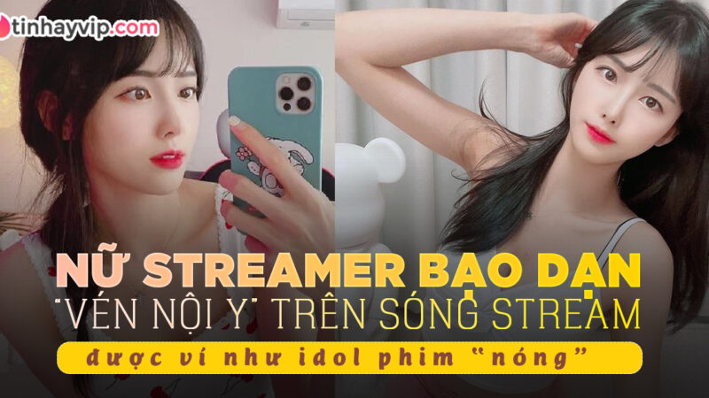 Nữ streamer sexy Hàn Quốc người tụt vai áo lấp ló gợi tình, người được fan ví như JAV Idol