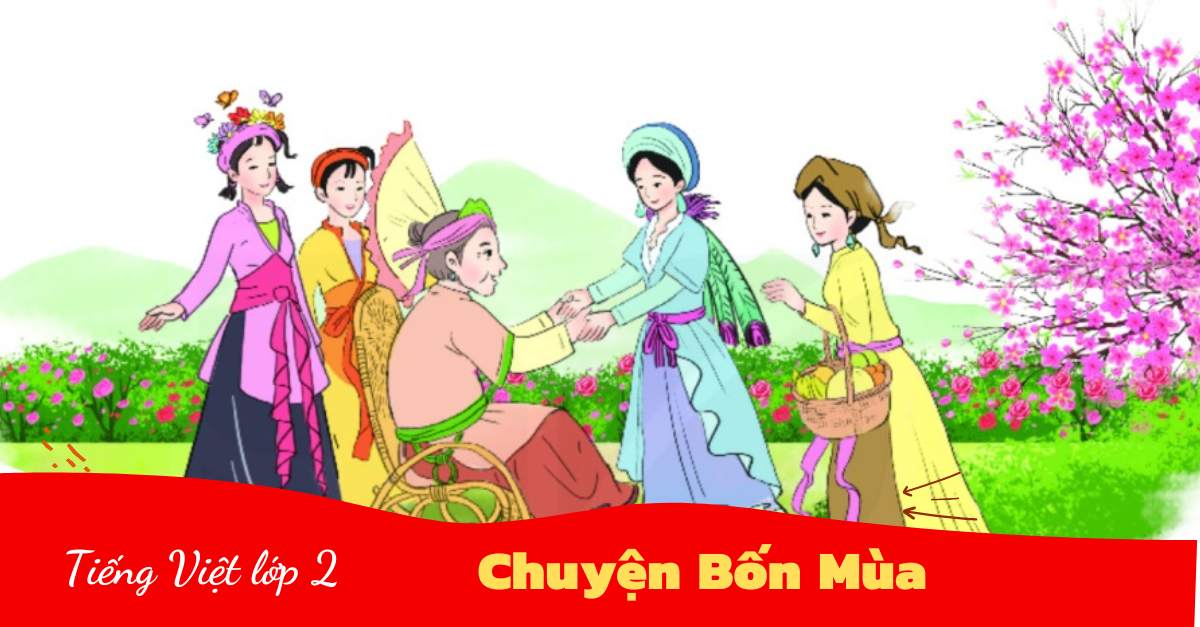 Soạn bài Chuyện bốn mùa lớp 2 tập 2 sách Kết nối tri thức chi tiết nhất