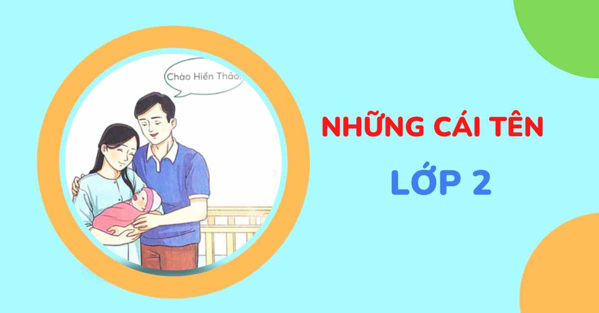 Soạn bài và giải bài tập tiếng Việt: Những cái tên lớp 2