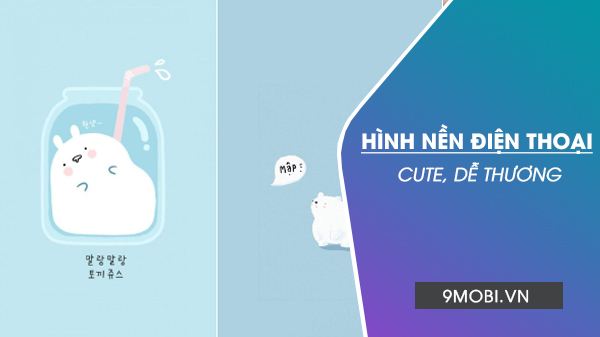 Tải ngay hình nền điện thoại cute, màu tím và xanh dương, đẹp nhất