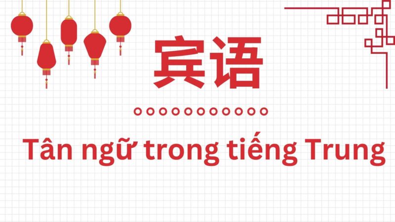 Tân ngữ trong tiếng Trung: Cấu trúc & cách dùng