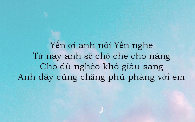 Tập thơ thả thính tên Yến hài hước, khiến nàng say như điếu đổ