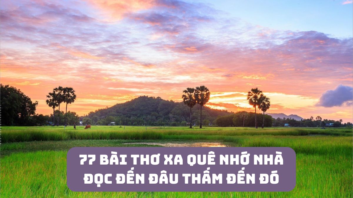 Tập thơ xa quê nhớ nhà, đi làm xa quê, nhớ cha nhớ mẹ (thấm thía)