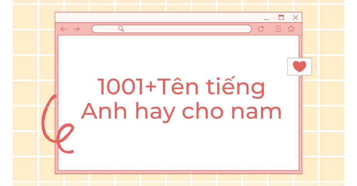 Tên tiếng Anh hay cho nam nghe là muốn đặt liền [Top 1001+]