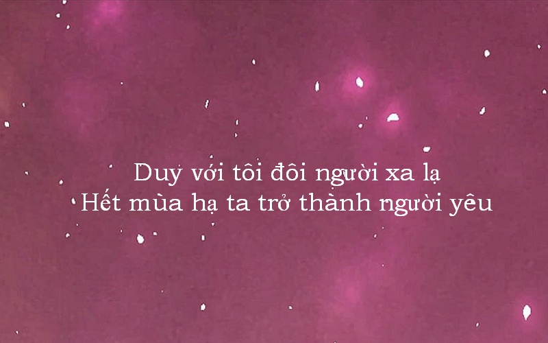 Tổng hợp những câu thơ thả thính tên Duy cực ngọt