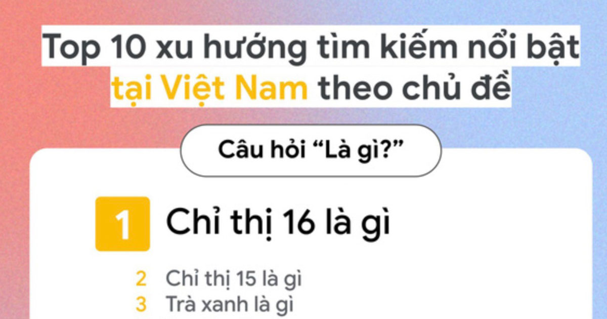 Top google tìm kiếm 2021 tại Việt Nam được nhiều người search nhiều nhất là gì?