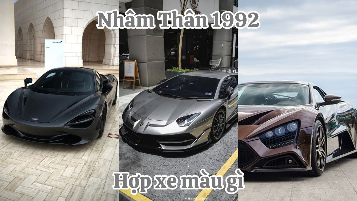 Tuổi Nhâm Thân 1992 hợp xe màu gì? Màu xe phong thủy cho người tuổi Nhâm Thân