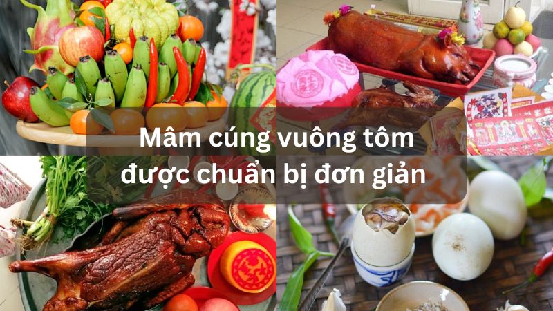 Văn khấn cúng vuông tôm – Lễ vật & bái cúng